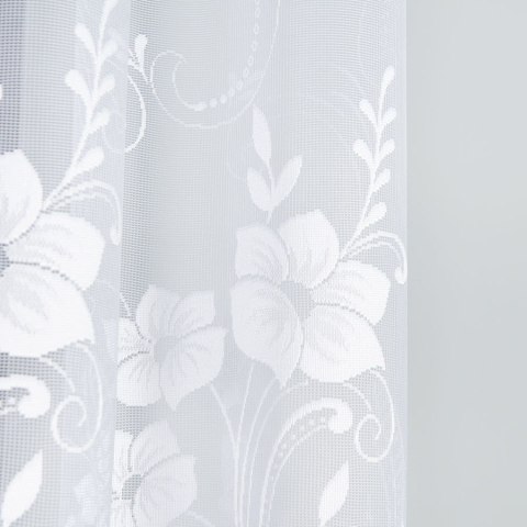 Firanka żakardowa na metry 018041 wysokość 150 cm kolor biały