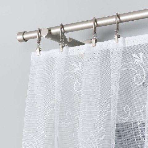 Firanka żakardowa na metry 018041 wysokość 180 cm kolor biały
