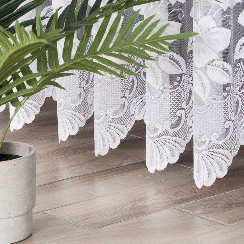 Firanka żakardowa na metry 018041 wysokość 250 cm kolor biały
