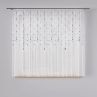 KRYSZTAŁ Firanka z ołowianką WOAL PREMIUM, 160cm, kolor 001 D00053/WOP/001/160000/1