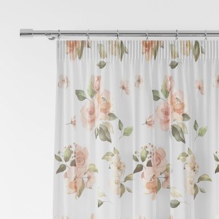 LANOSA Firana gotowa na taśmie 140x270cm, kolor 001 różowy P00002/FGT/001/140270/1