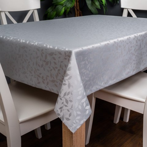 Tkanina obrusowa wodoodporna; kolor ciemny szary TORENA/205/003/140000/1