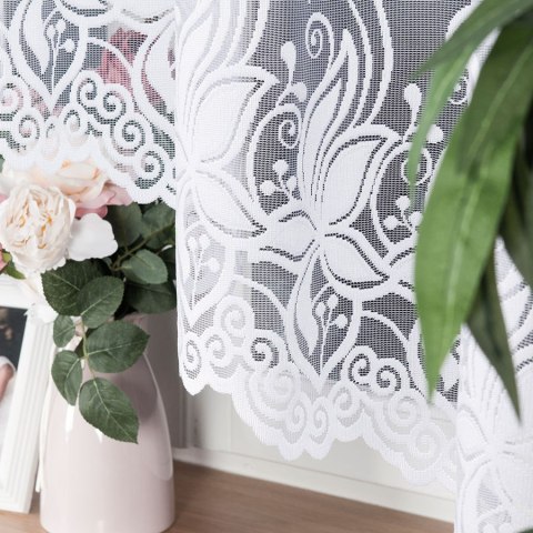 Firanka gotowa żakardowa JOANNA rozmiar 160x330 cm kolor biały