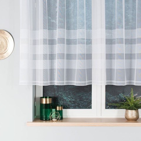 MICHALINA Firanka konfekcjonowana, 120x200cm, kolor 001 biały 000326/000/001/120200/1