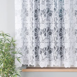 Firanka żakardowa z błyskiem na metry wysokość 160 cm kolor biały