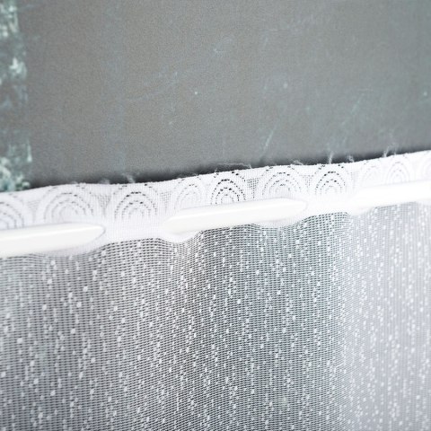 Zazdrostka żakardowa na metry 023405 wysokość 70 cm kolor biały