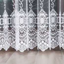 Firanka haftowana na metry wysokość 250 cm kolor biały