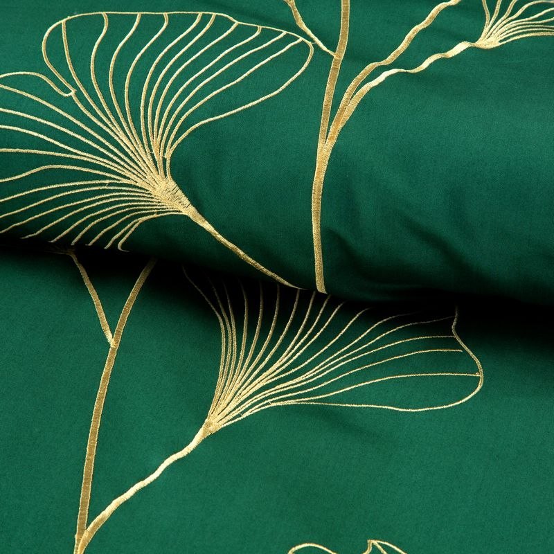 KOMPLET POŚCIELI HAFT2 220X200 CM, 2 SZT. 70X80 CM ZIELONY KOMPLET POŚCIELI HAFT2 220X200 CM, 2 SZT. 70X80 CM ZIELONY