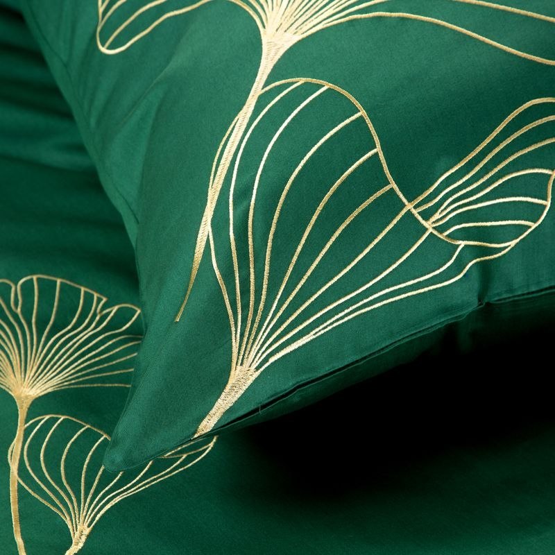 KOMPLET POŚCIELI HAFT2 220X200 CM, 2 SZT. 70X80 CM ZIELONY KOMPLET POŚCIELI HAFT2 220X200 CM, 2 SZT. 70X80 CM ZIELONY
