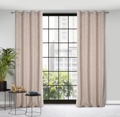 Zasłona gotowa OCTAVIA 140x250 cm kolor beżowy