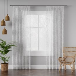 ZOJA Firanka WOAL PREMIUM, 140cm, kolor 001 biały z czarnym D00067/WOA/001/140000/1