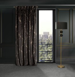 Zasłona gotowa VICTORIA 140x270 cm kolor czarny
