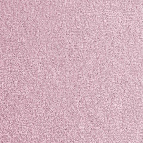 Prześcieradło frotte z gumką 180x200 cm kolor pudrowy