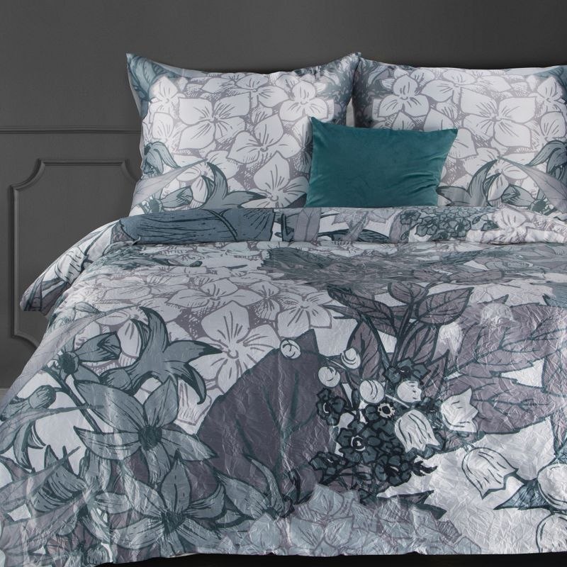 KOMPLET POŚCIELI CR 220X200 CM, 2 SZT. 70X80 CM STALOWY KOMPLET POŚCIELI CR 220X200 CM, 2 SZT. 70X80 CM STALOWY
