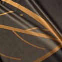 Zasłona z miękkiego welwetu Alisma2 140x250 cm kolor brązowy przelotki