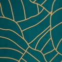 Zasłona z miękkiego welwetu Lili 2 140x250 cm kolor ciemny turkus przelotki