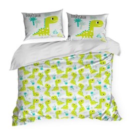 POŚCIEL BAWEŁNIANA D91 KID 08 160X200 CM, 2 SZT. 70X80 CM ZIELONY