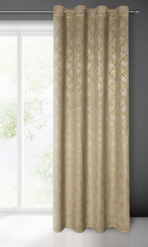 Zasłona gotowa Areta 140x250 cm kolor beżowy