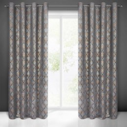 Zasłona gotowa Areta 140x250 cm kolor stalowy