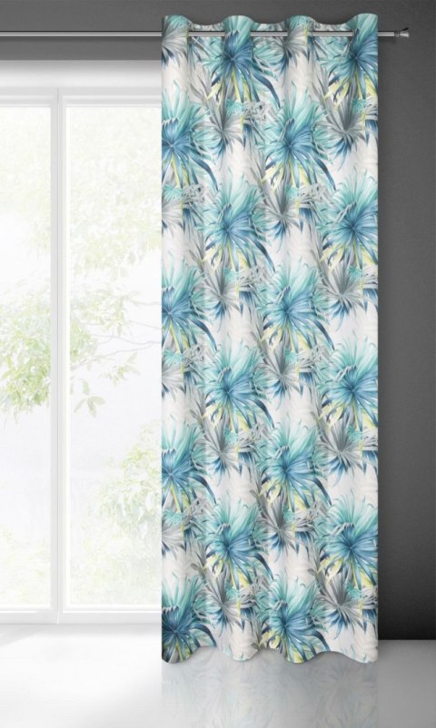 Zasłona gotowa Ingrid 140x250 cm kolor niebieski