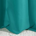 Jednokolorowa zasłona z miękkiej tkaniny RITA 140x250 cm kolor turkusowy