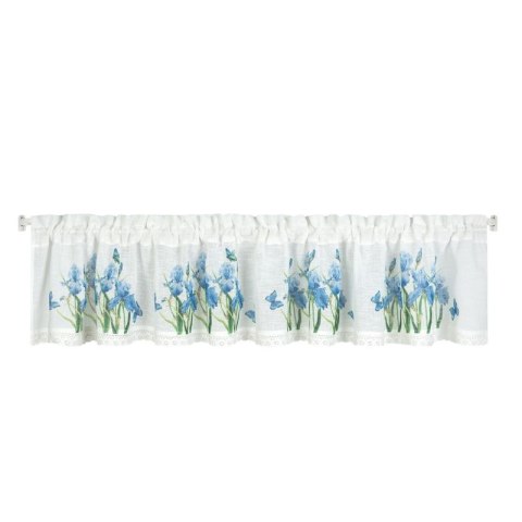 Firana gotowa Ala kolor biały 30x150 cm taśma