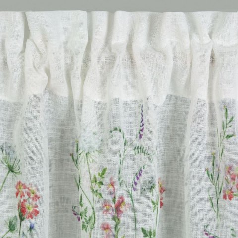 Firana gotowa Sylwia kolor różowy 30x150 cm taśma