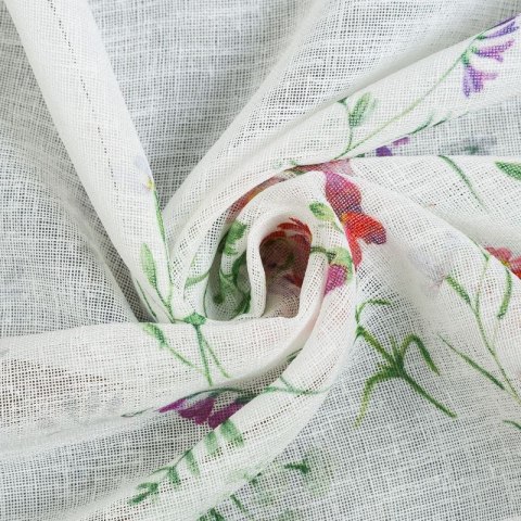 Firana gotowa Sylwia kolor różowy 30x150 cm taśma