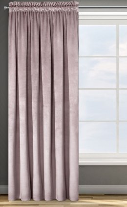 Zasłona gotowa Rosa 140x270 cm kolor pudrowy taśma