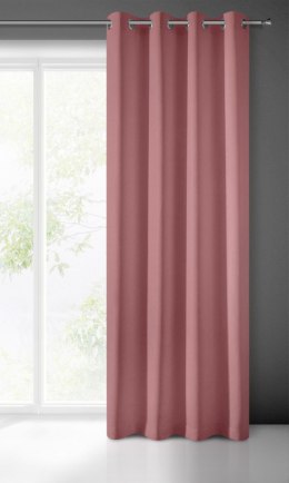 Zasłona gotowa Rita 140x250 cm kolor ciemnoróżowy przelotki