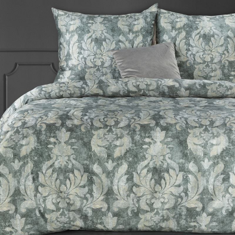KOMPLET POŚCIELI ZOJA 06 220X200 CM, 2 SZT. 70X80 CM STALOWY KOMPLET POŚCIELI ZOJA 06 220X200 CM, 2 SZT. 70X80 CM STALOWY