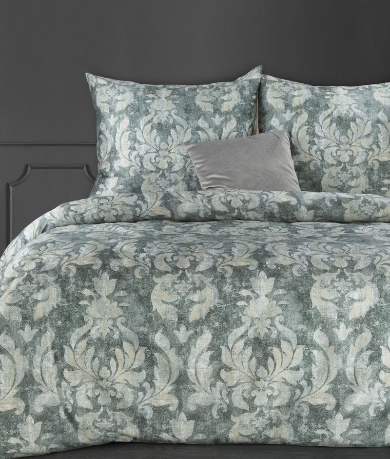 KOMPLET POŚCIELI ZOJA 06 220X200 CM, 2 SZT. 70X80 CM STALOWY KOMPLET POŚCIELI ZOJA 06 220X200 CM, 2 SZT. 70X80 CM STALOWY