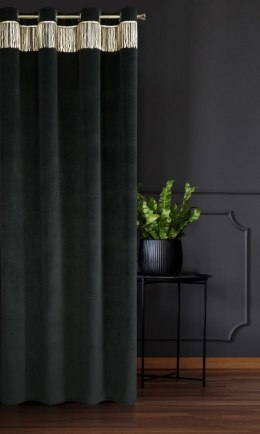 Zasłona gotowa Jasper 140x250 cm kolor czarny