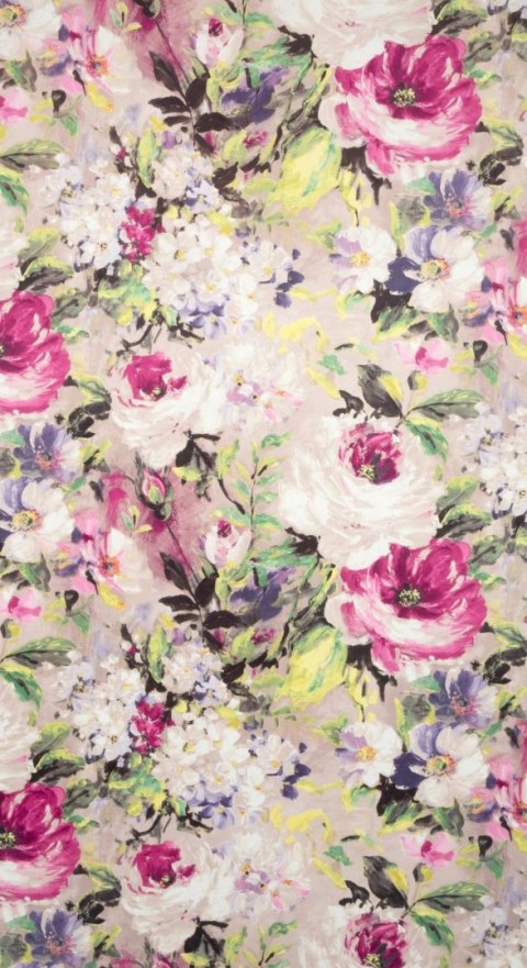 Zasłona z miękkiego welwetu Amelie 140x270 cm kolor wielokolorowy taśma