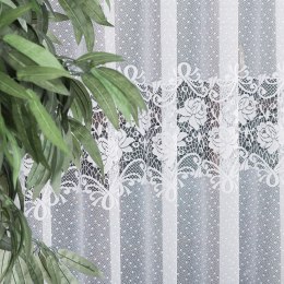 DEMETRIA Firanka żakardowa konfekcjonowana na prosto, 250x300 cm, kolor 001 biały 017480/000/P01/250300/1