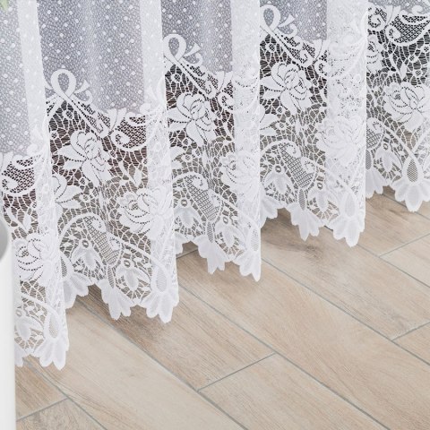 DEMETRIA Firanka żakardowa konfekcjonowana na prosto, 250x300 cm, kolor 001 biały 017480/000/P01/250300/1