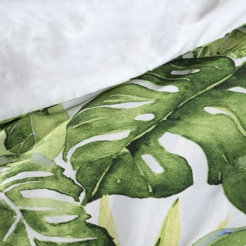 KOMPLET POŚCIELI SATYNOWEJ MONSTERA 160X200 CM, 2 SZT. 70X80 CM WIELOKOLOROWY KOMPLET POŚCIELI SATYNOWEJ MONSTERA 160X200 CM, 2 SZT. 70X80 CM WIELOKOLOROWY