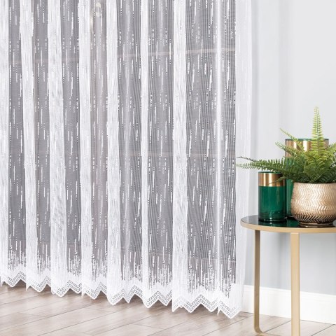 Firanka żakardowa na metry 000146 wysokość 250 cm kolor biały