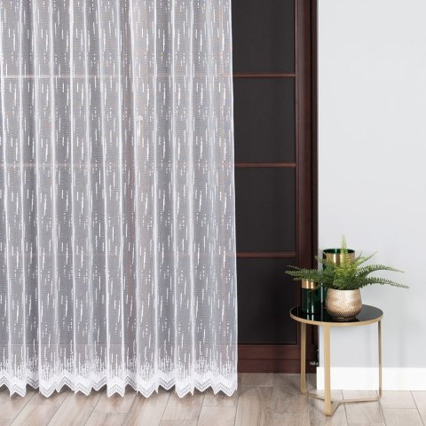 Firanka żakardowa na metry 000146 wysokość 250 cm kolor biały