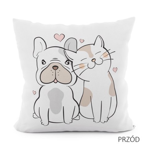 PRZYJACIELE Poszewka dekoracyjna VELVET, 40x40cm, kolor 001 PWA012/POP/001/040040/1