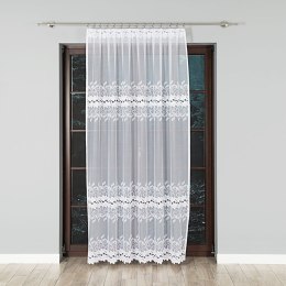 BASTIA Firanka żakardowa konfekcjonowana na prosto, 250x200 cm, kolor 001 biały 648107/BIS/P01/250200/1