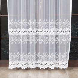 BASTIA Firanka żakardowa konfekcjonowana na prosto, 250x200 cm, kolor 001 biały 648107/BIS/P01/250200/1