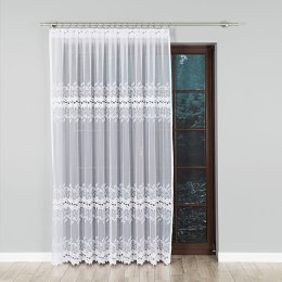 BASTIA Firanka żakardowa konfekcjonowana na prosto, 250x300 cm, kolor 001 biały 648107/BIS/P01/250300/1