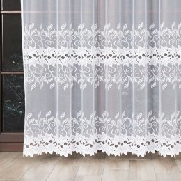 BASTIA Firanka żakardowa konfekcjonowana na prosto, 250x300 cm, kolor 001 biały 648107/BIS/P01/250300/1