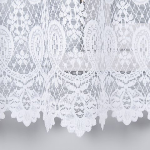 Firanka żakardowa na metry 018982 wysokość 180 cm kolor biały