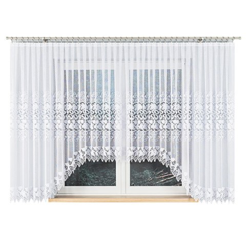 Firanka gotowa żakardowa HERNANI 160x600 cm kolor biały