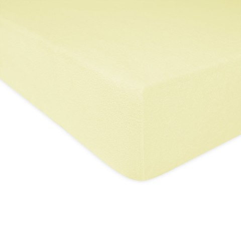 Prześcieradło frotte z gumką 220x200 cm kolor krem Prześcieradło frotte z gumką 220x200 cm kolor krem