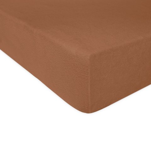 Prześcieradło frotte z gumką 220x200 cm kolor czekolada Prześcieradło frotte z gumką 220x200 cm kolor czekolada