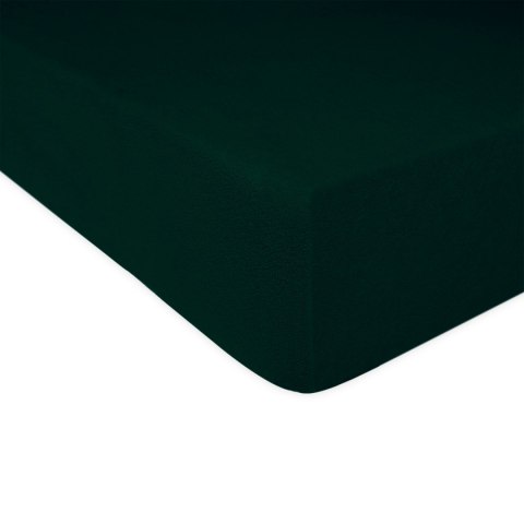 Prześcieradło frotte z gumką 90x200 cm kolor zieleń butelkowa Prześcieradło frotte z gumką 90x200 cm kolor zieleń butelkowa