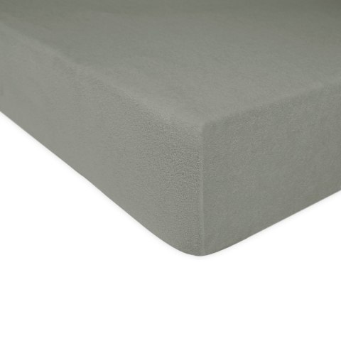Prześcieradło frotte z gumką 220x200 cm kolor szary Prześcieradło frotte z gumką 220x200 cm kolor szary